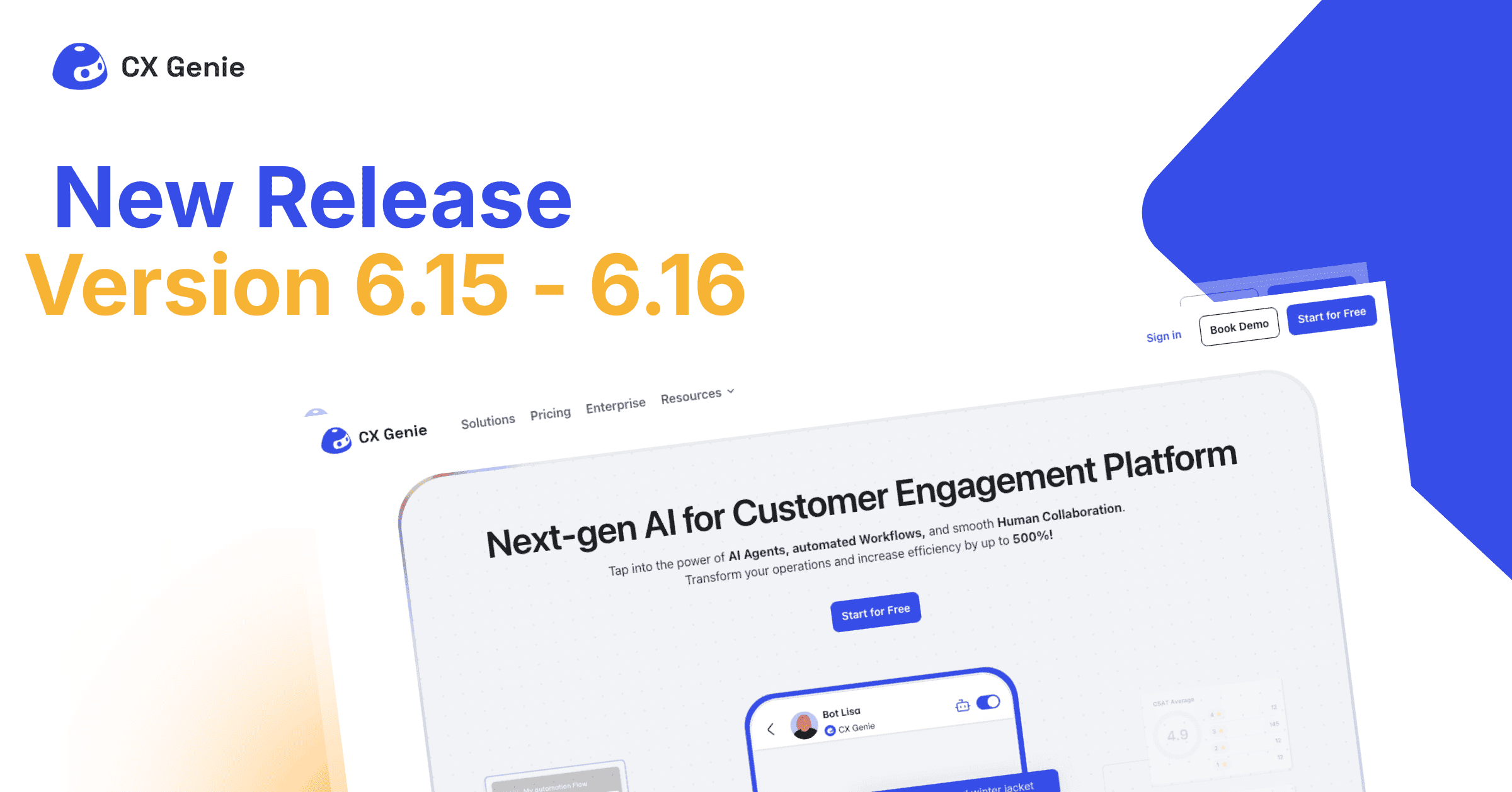 NEW RELEASE VERSION 6.15 - 6.16