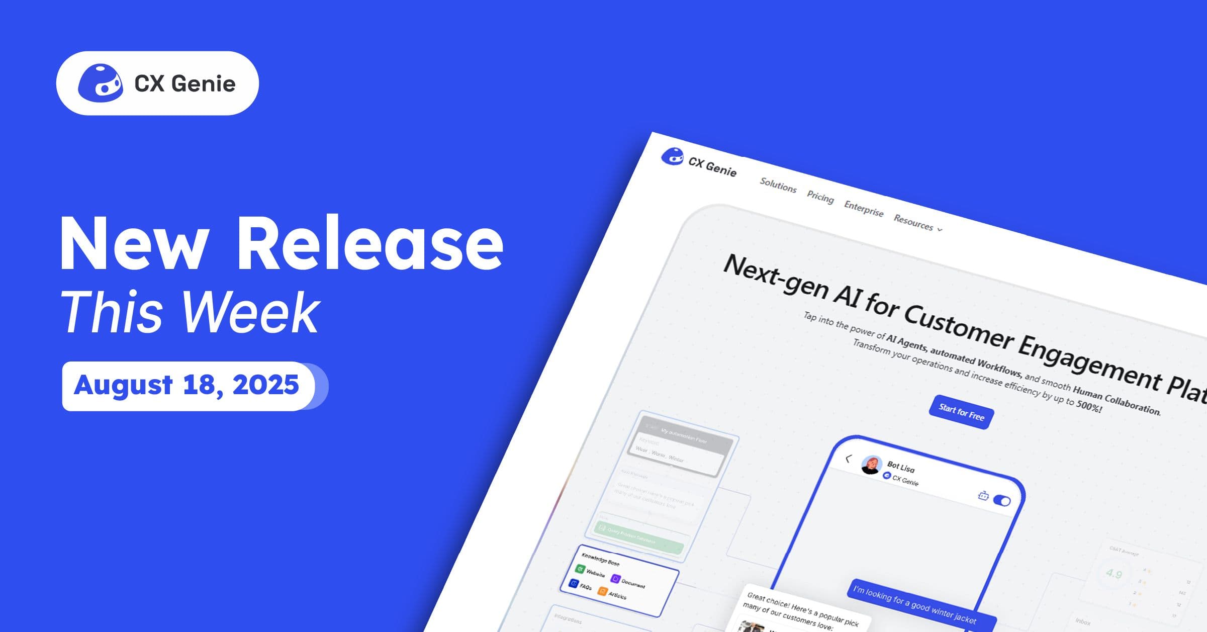 CX Genie New Release: Version 6.6